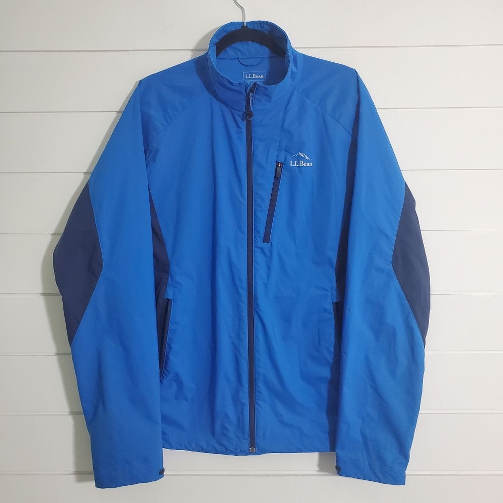 L.L. Bean‎ Men's Blue Polyester Windbreaker. Size: L Tall